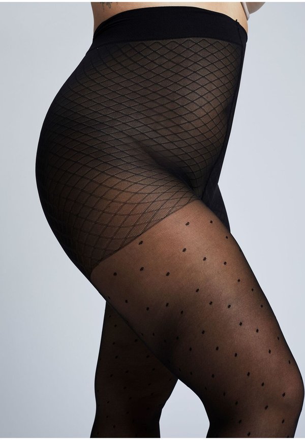 FASHION CURVY TIGHTS DOTS 40 DEN - Tights3