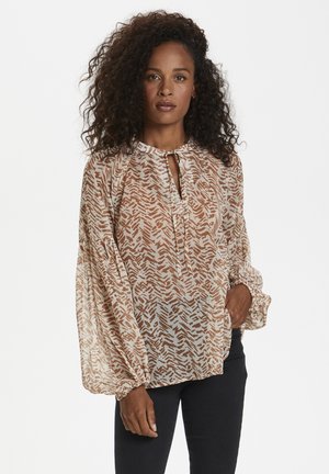 Blouse - brown sugar