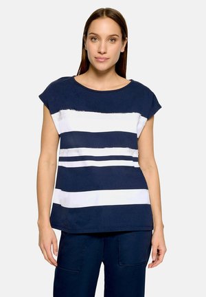 Betty Barclay, BETTY BARCLAY MIT RINGEL CASUAL-SHIRT - T-shirt imprimé - dunkelblau weiß
