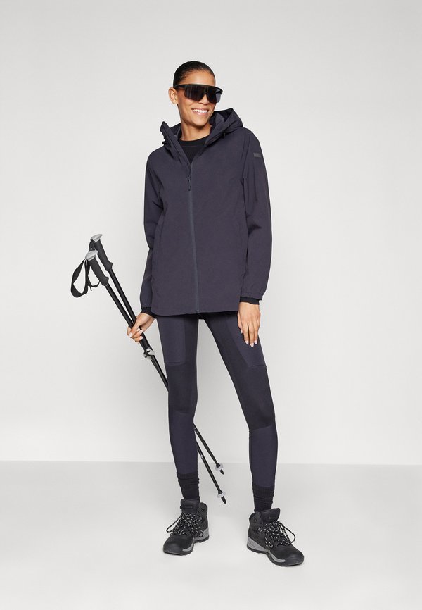 WOMAN JACKET FIX HOOD - Hardshell jacket - antracite4