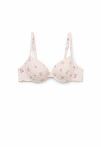 BEDRUCKTER ATHENS - Push-up bra - rosa y stampa small wild flower