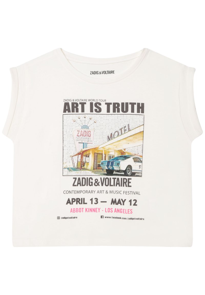 Zadig & Voltaire T-shirt print crème