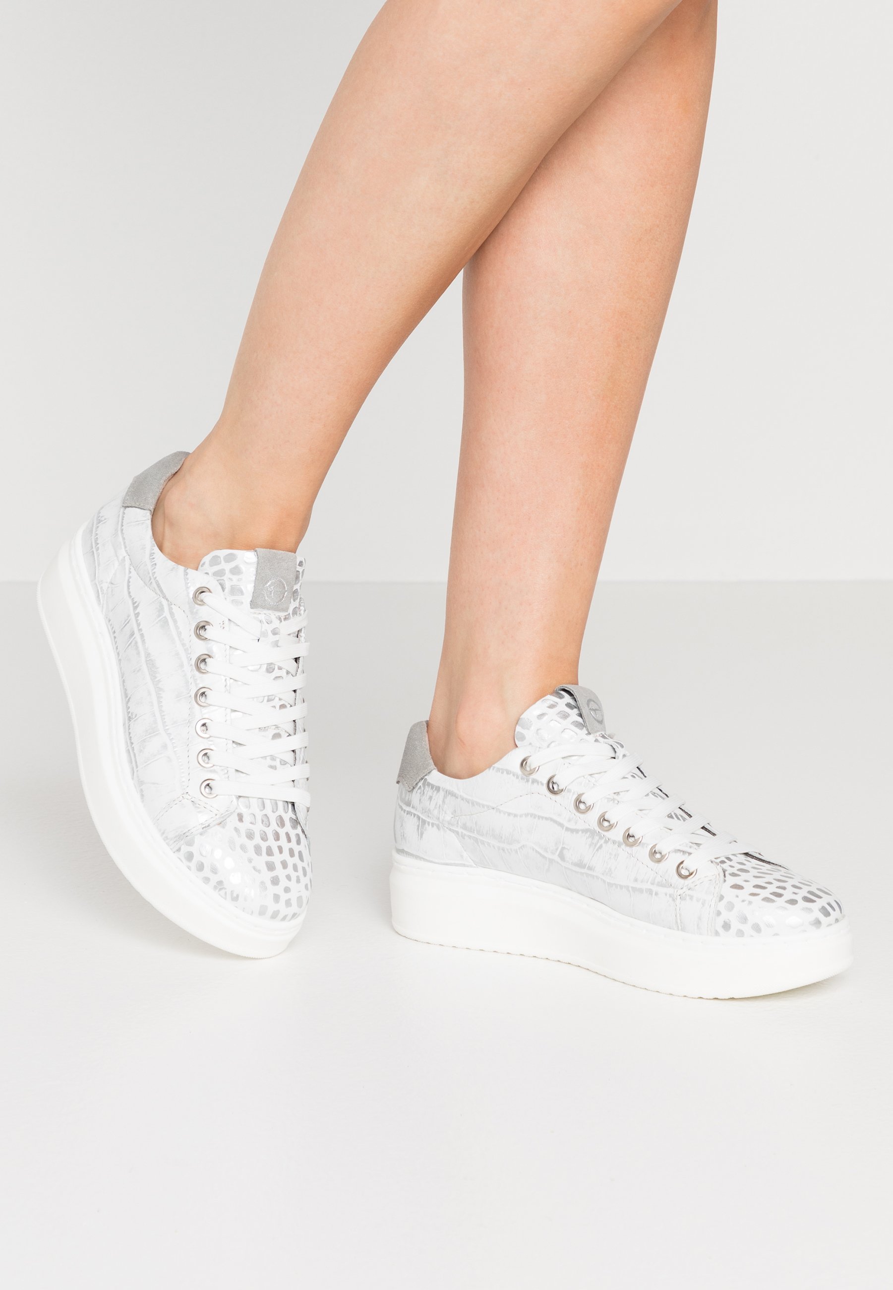 Tamaris LACE-UP - Sneakers laag - silver/zilverkleurig - Zalando.nl
