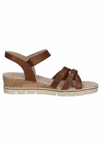 Caprice Wedge sandals - cognac nappa