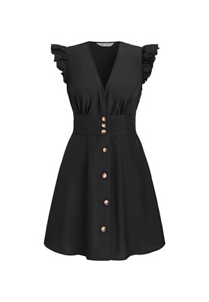 Cupshe, BUTTON RUFFLE  - Vestido informal - black white