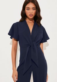 Lipsy FLUTTER SLEEVE V NECK - Overal - navy blue