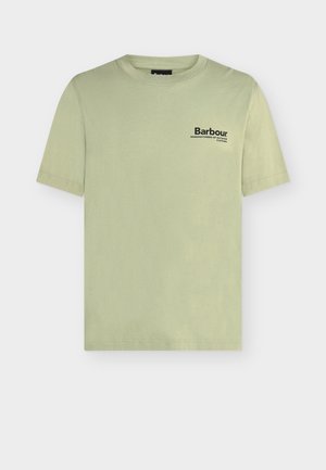 Barbour, KABER  - Triko s potiskem - mineral green