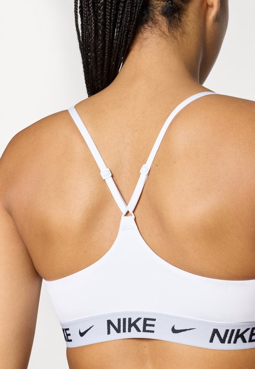 Nike Top de mujer W Nk DF Indy Lgt Spt Bra Blanco / Negro — foto 6