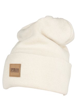 Urban Classics LEATHERPATCH LONG - Beanie - sand