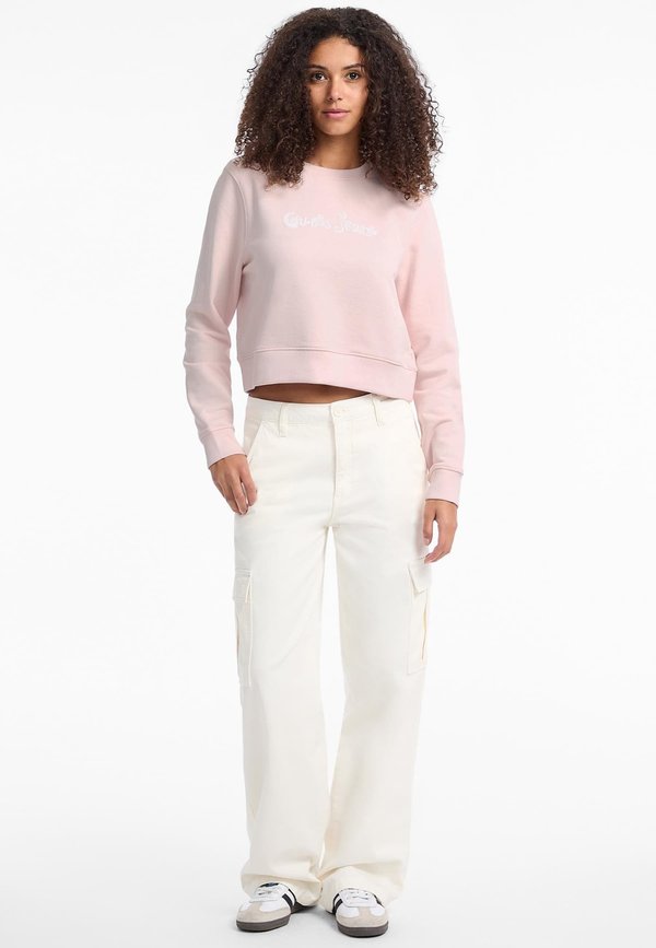 CROPPED FLOWER - Sweatshirt - rose2