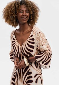 blue shadow Maxi-jurk - brown
