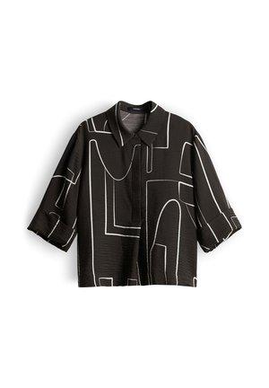 someday., RELAXED PRINTED FLOW - Bluse - dark truffle