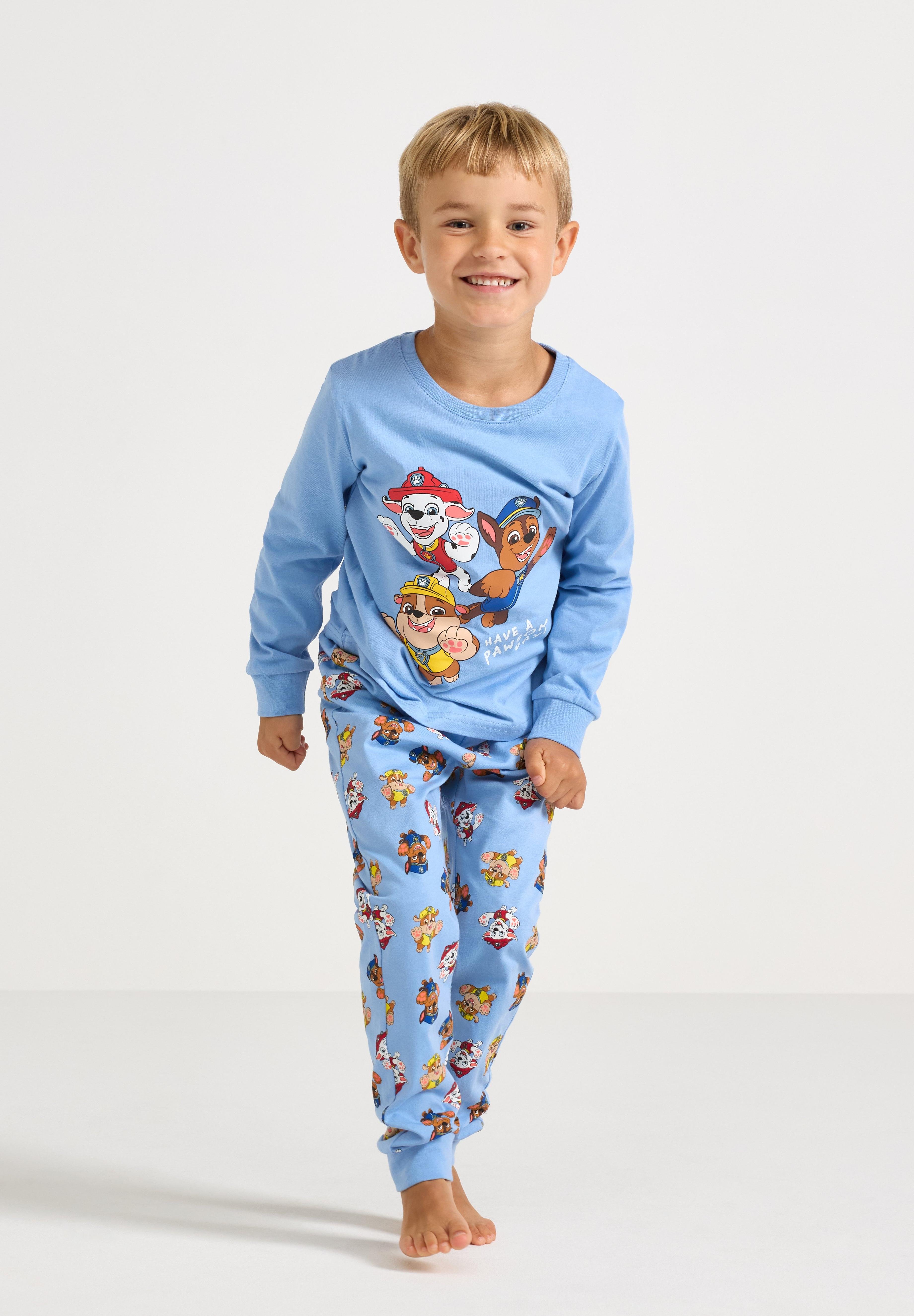 Kuscheliger Baby Shark Schlafanzug – Nickeldodeon Paw Patrol Pyjama-Set Aus Baumwolle Für Kinder
