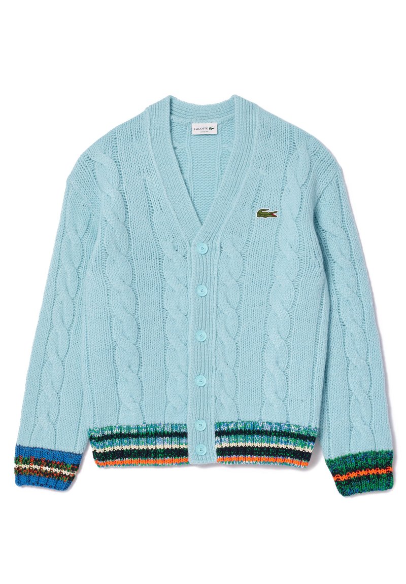 Lacoste UNISEX - Cardigan - bleu clair blanc piw/light blue - Zalando