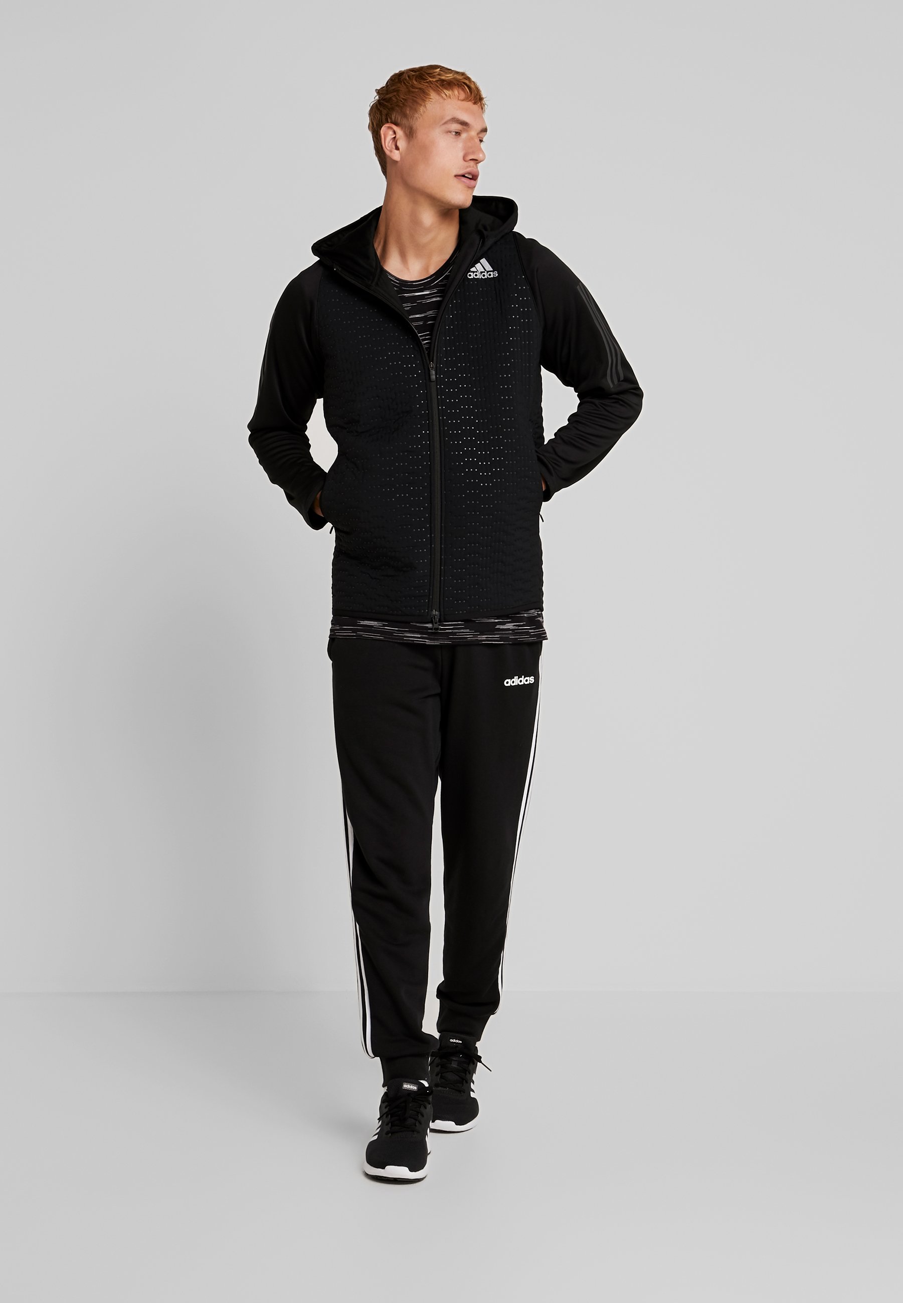 adidas Performance DAY 2 NITE Trainingsjacke black adidas Performance Day 2 Nite Trainingsjacke Herren