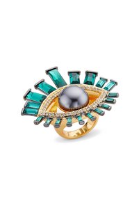 PAVE EYE COCKTAIL - Bague - gold-coloured