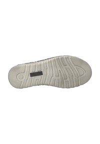 Schuhsohle mit einem strukturierten Gummi-Griff, featuring einer weißen Basis und einem schwarzen gemusterten oberen Rand. In der Mitte mit "JOSEF SEIBEL" gekennzeichnet.