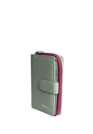 Masin 1-A - Wallet - sage green cranberry
