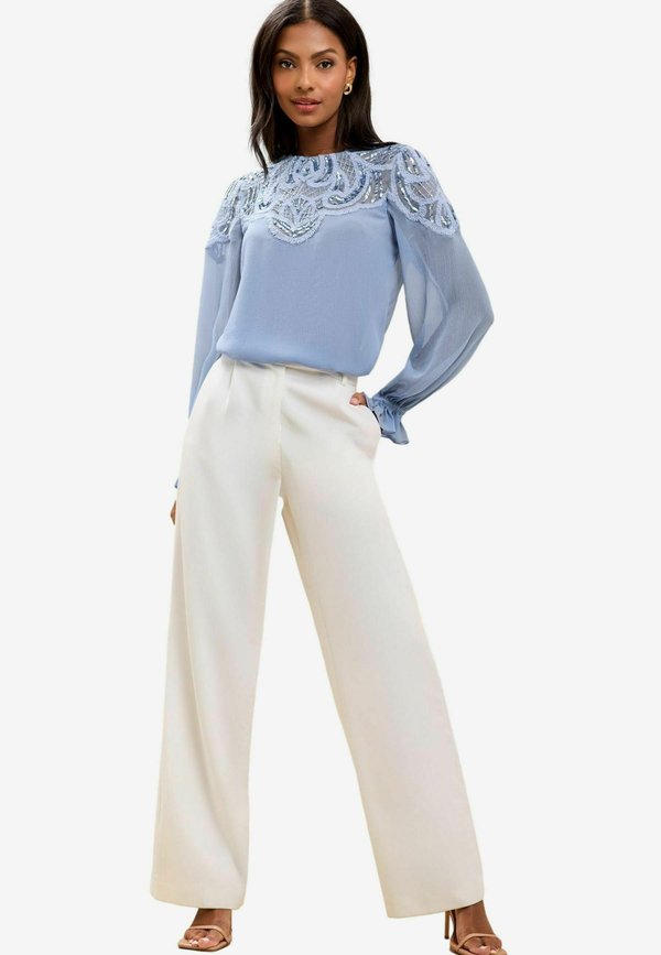 REGULAR FIT EMBELLISHED SEQUIN LONG SLEEVE  - Bluse