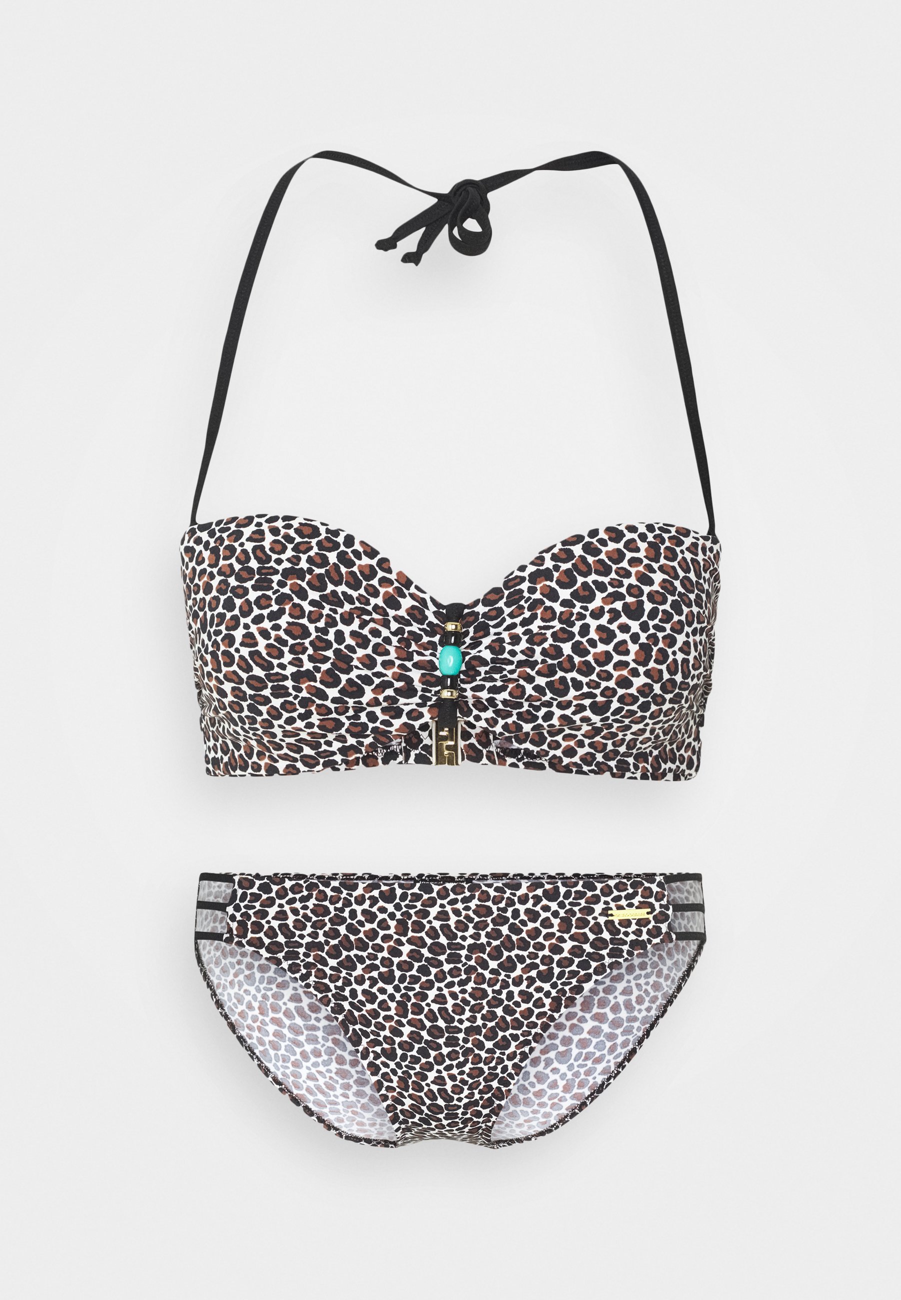 Beachsissi Bikini sets voor dames, gegolfd kant, patchwork, nekhouder