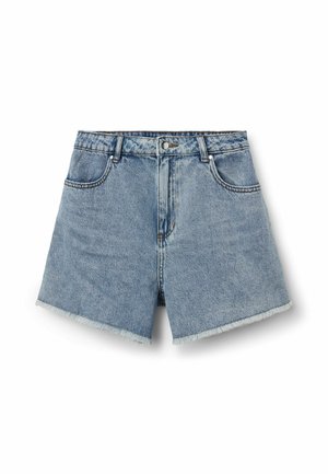 Tezenis, FRINGED SHORTS - Shorts di jeans - blue