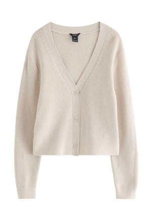 Lindex, LINDEX V-NECK CARDIGAN LINDEX - Cardigan - light beige