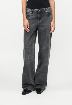 Relaxed fit jeans - washed black