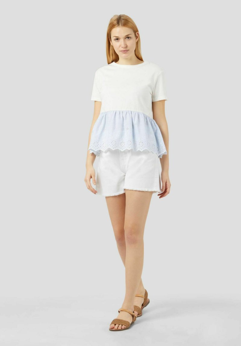Damen T-Shirts | Conbipel WITH SANGALLO T-Shirt print carta da zucchero/blaugrau - KY64955 Damen T-Shirts | Conbipel WITH SANGALLO T-Shirt print carta da zucchero/blaugrau - KY64955