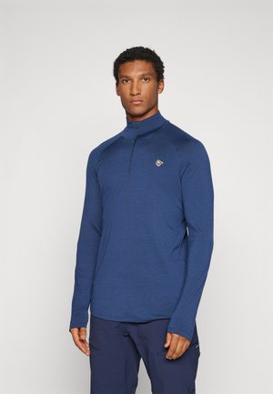 Norrøna FEMUND PUREULL ZIP NECK - Topper langermet - indigo night