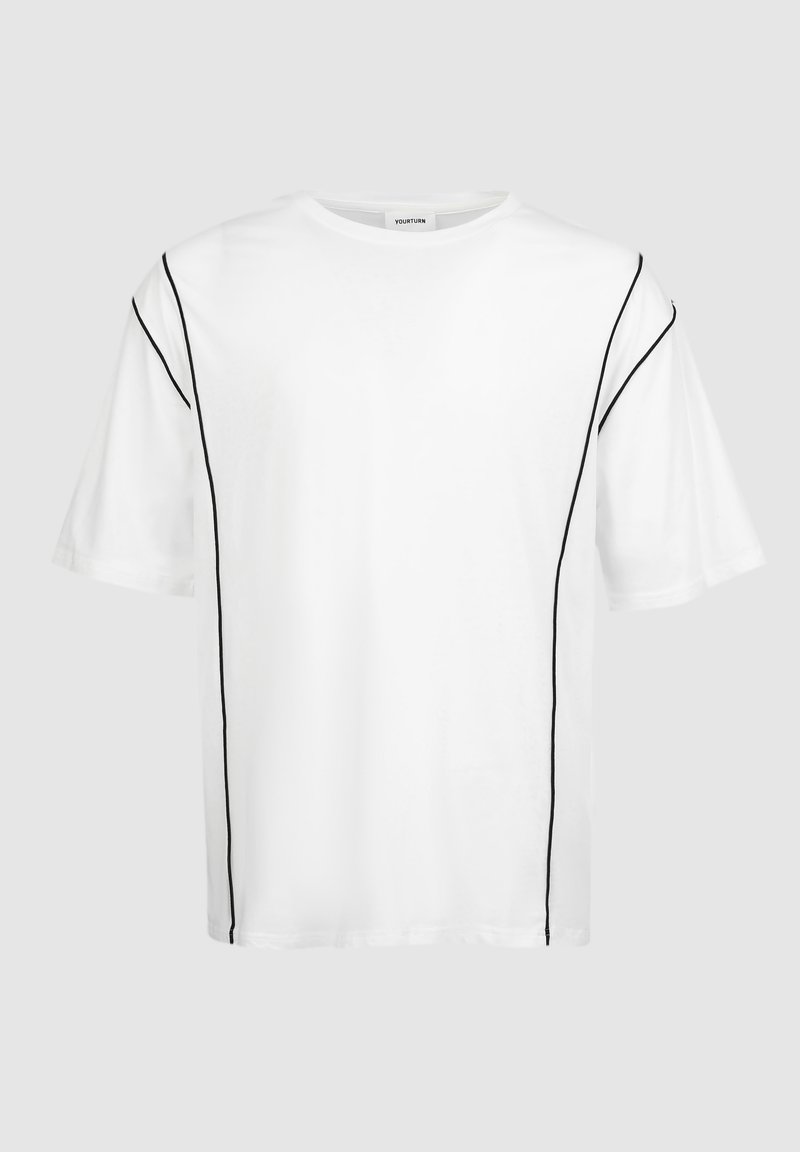 YOURTURN T-shirt basic wit YOURTURN T-shirt basic wit