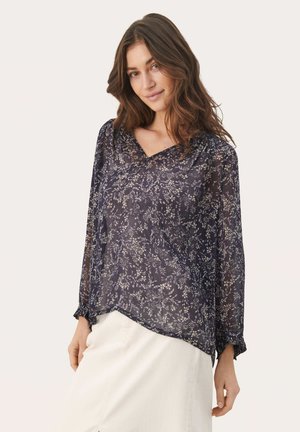 ELSIAPW - Camicetta - dark navy scattered flower