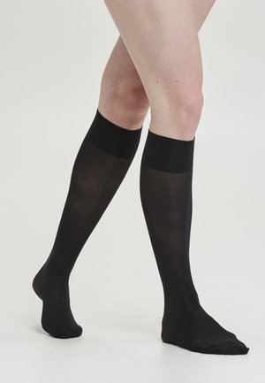 2-PACK - Knee high socks - black