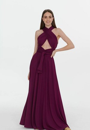 Žerzejové šaty - dark purple