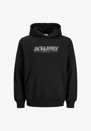 Jack & Jones, JORFREDERIKSBERG GRAPHIC BOX SWEAT H PLS - Mikina s kapucňou - black
