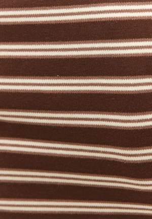 LOAVIES, OUR CELESTIAL UNION - Trükipildiga T-särk - stripes   brown dark