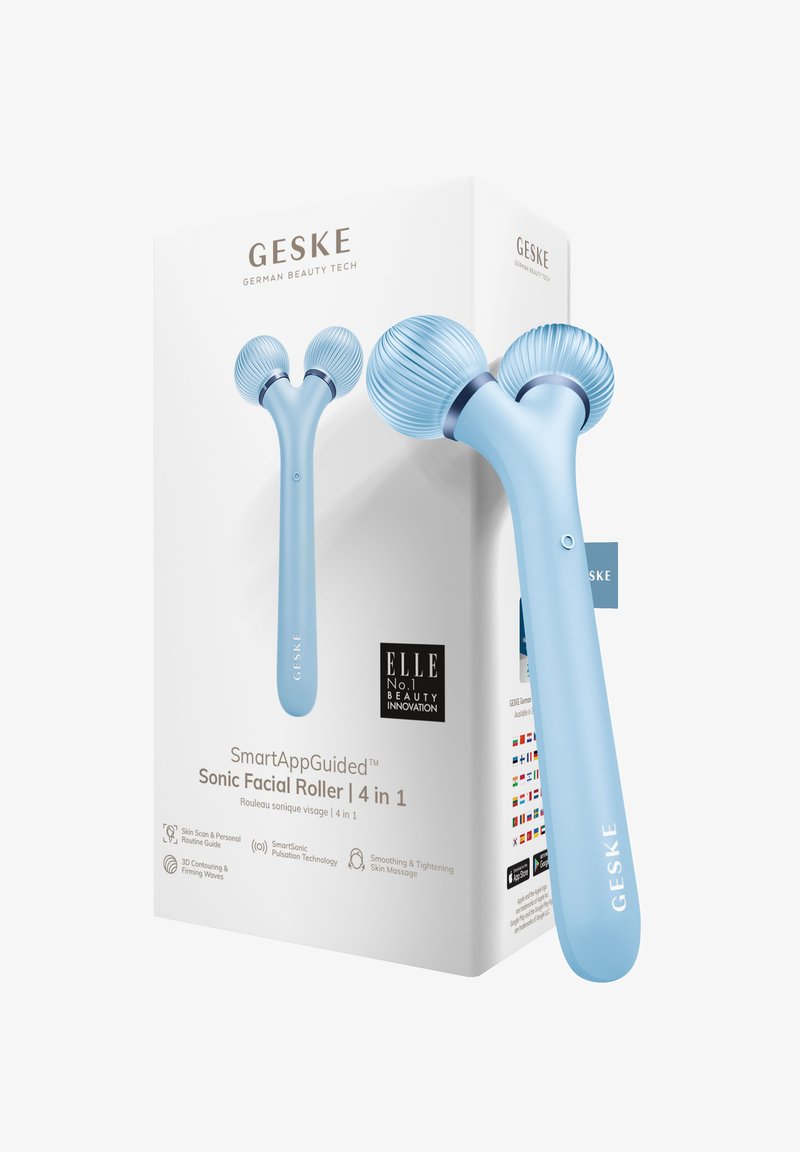 GESKE - SONIC FACIAL ROLLER | 4 IN 1 - Ansiktsvård - tillbehör - aquamarine, Förstora