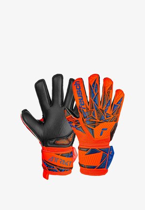 Reusch ATTRAKT JUNIOR - Torwarthandschuh - hyper orng/elec blue/blck