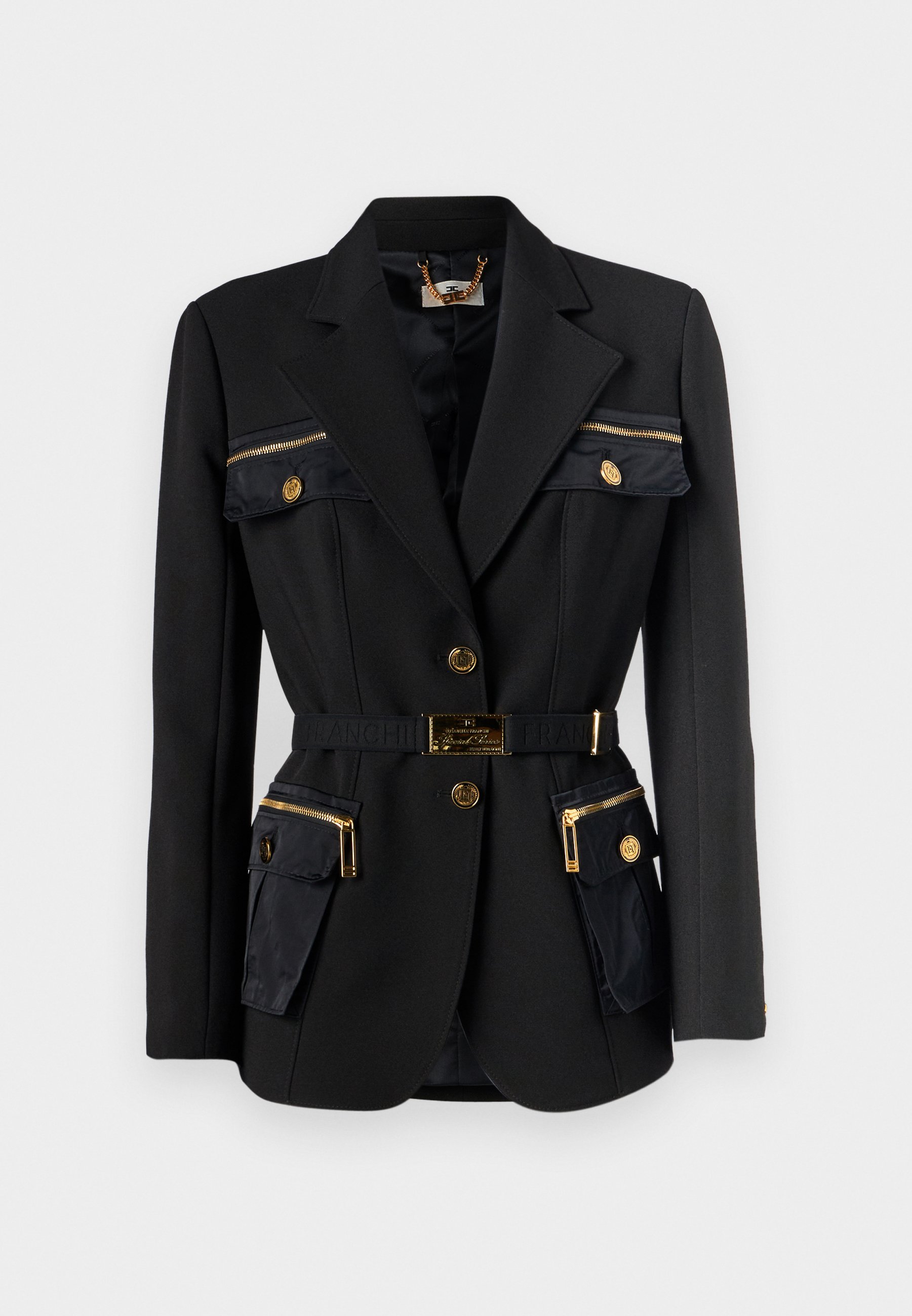 アウターその他 ELISABETTA FRANCHI Woman Blazer Black ELISABETTA FRANCHI: Jacket woman - Black | Elisabetta
