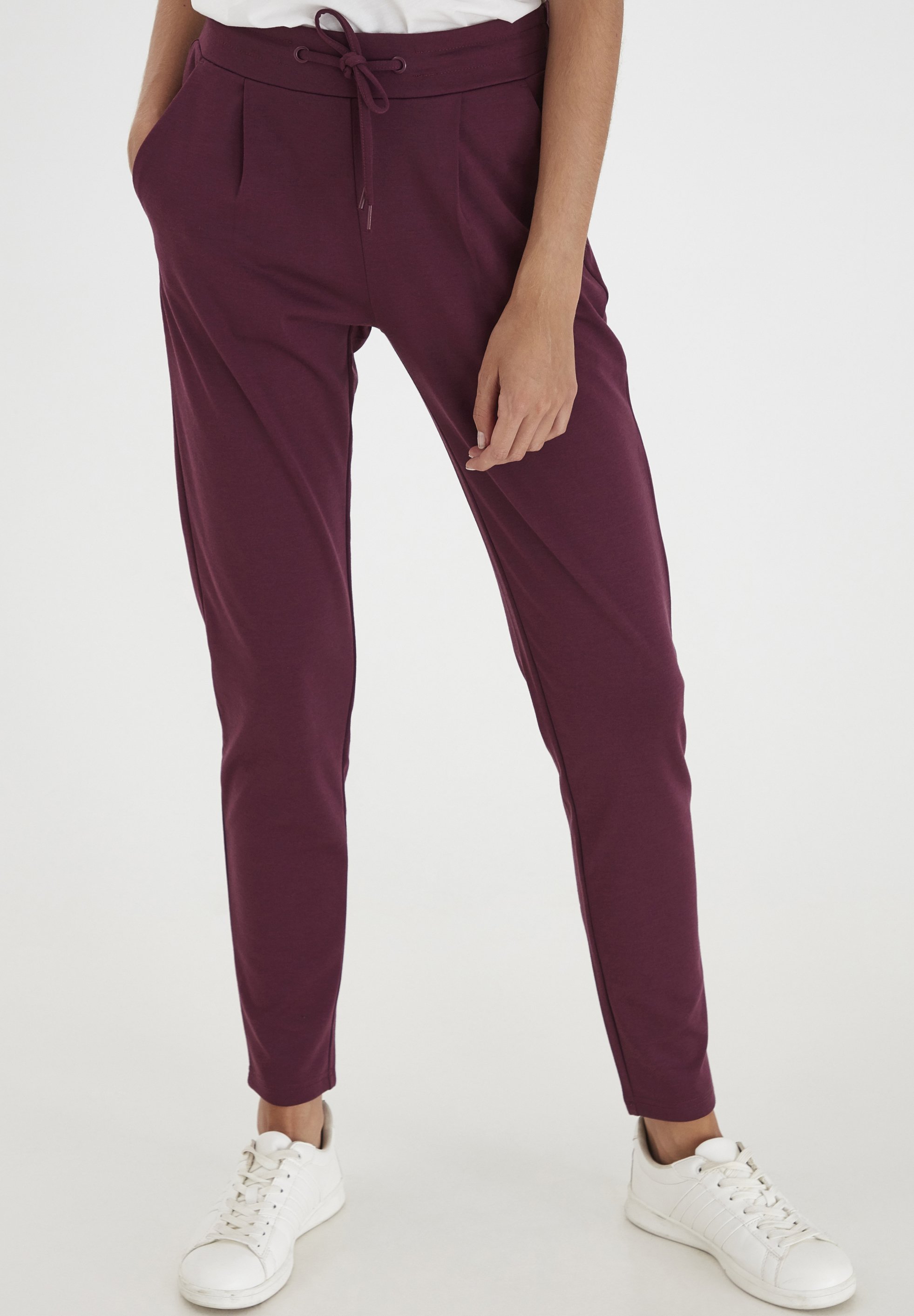 ICHI IHKATE - Pantalones deportivos - crushed violets/burdeos jaspeado -  Zalando.es