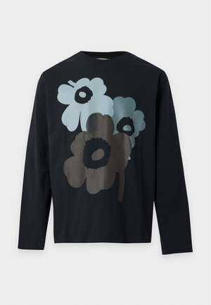 Marimekko, BIITTI UNIKKO PLACEMENT KIOSKI UNISEX - Блуза с дълги ръкави - black/grey/dark brown