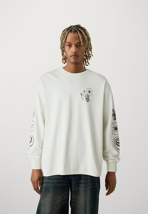 NATURE DRAWING TEE UNISEX - Long sleeved top - ecru