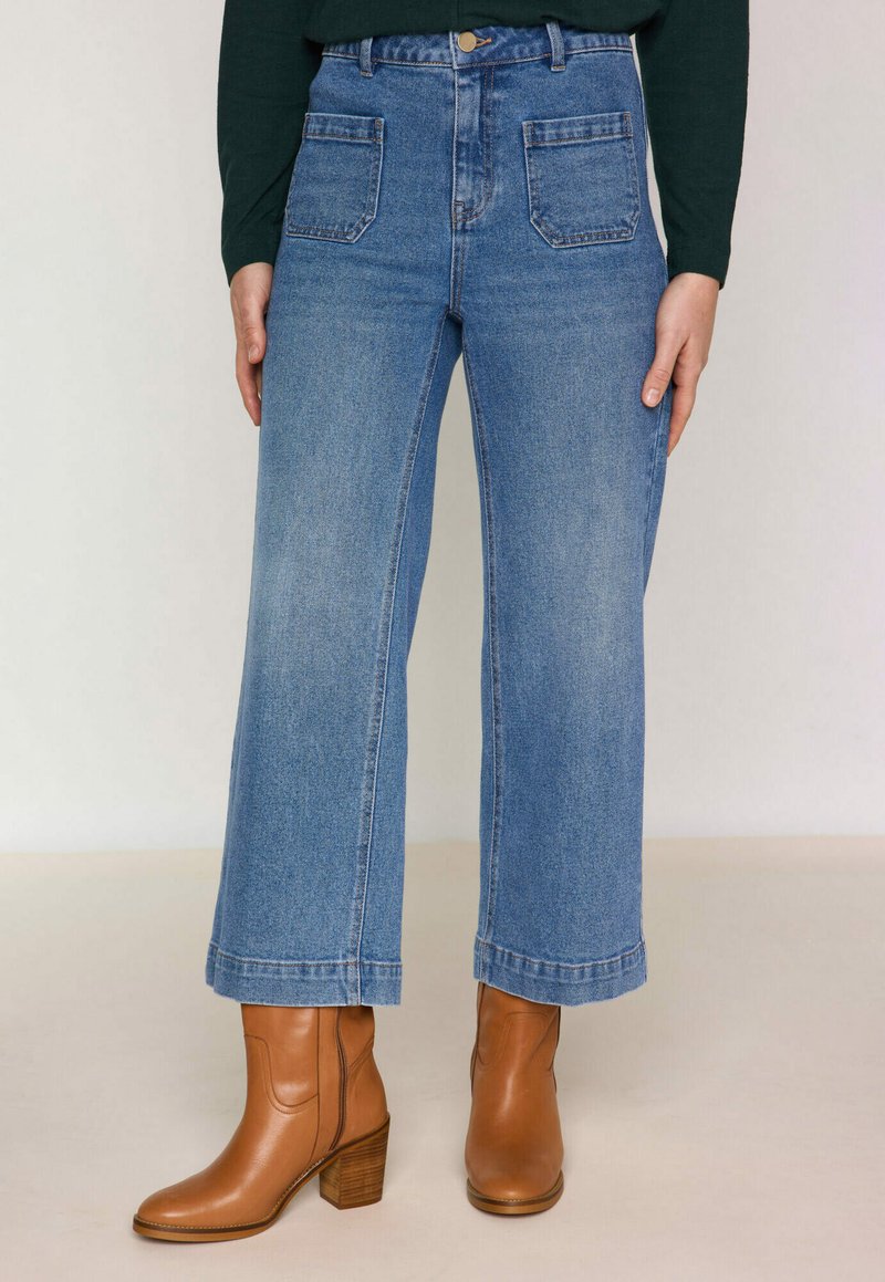 Maison 123 LEA CROPPED - Jeans a zampa - stone used