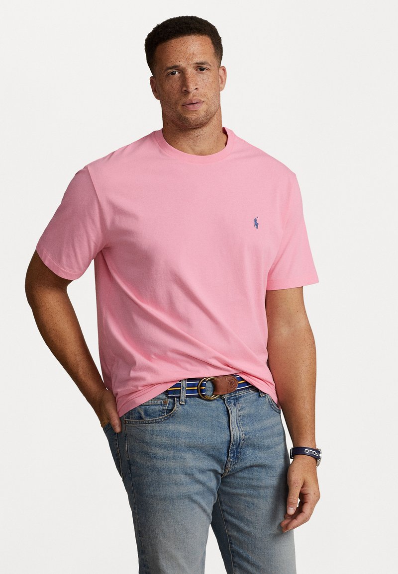 Polo Ralph Lauren Big & Tall JERSEY CREWNECK T-SHIRT - Navadna majica - course pink