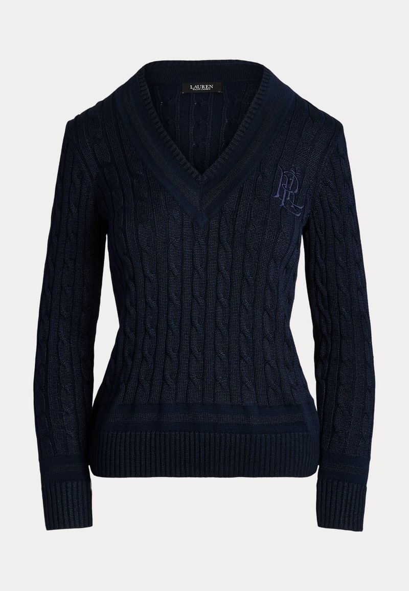 Lauren Ralph Lauren CABLE KNIT CRICKET JUMPER Trui navy/blauw