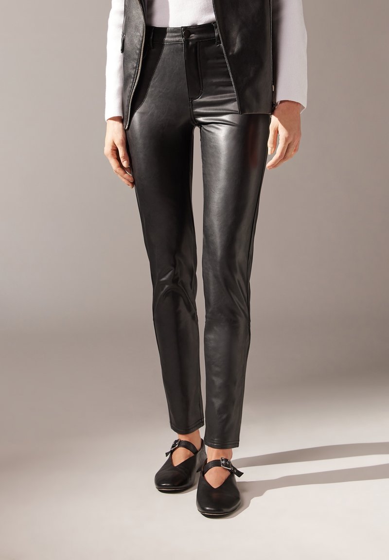 skinny leggings similpelle calzedonia