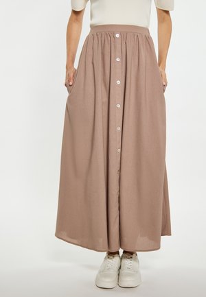 ROCK - Maxi skirt - taupe