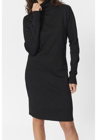 Saint Tropez Stickad klänning - black