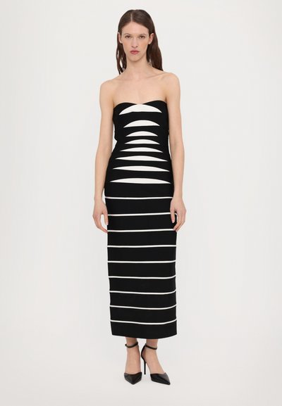 Hervé Léger THE CAMERON GOWN - Abito in maglia - black