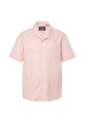 STHUGE, SHIRT, SHORT SLEEVE, CUBA COLLAR, TEXTURED, BOXY FIT, UP TO 8 XL - Skjorter - powder pink