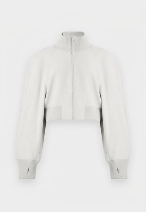 Norma Kamali SUPER OVERSIZED BOYFRIEND SHIRT BODYSUIT - Body - light heather grey